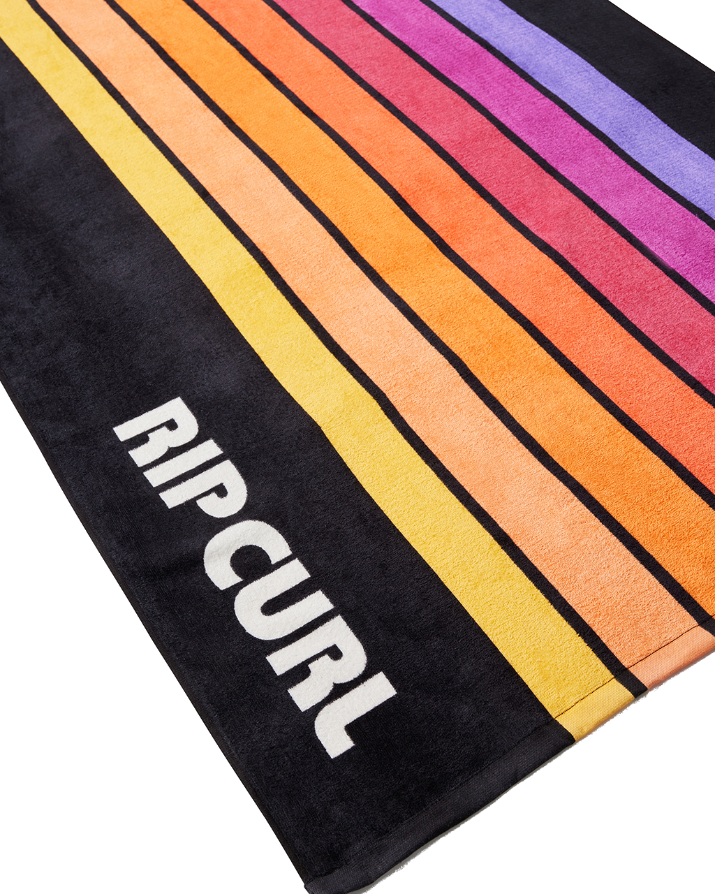 The Rip Curl Sunstash Beach Towel in Black | Available at Anns Cottage