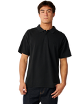 Premium Surf Wettie Polo Shirt in Black