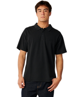 Premium Surf Wettie Polo Shirt in Black
