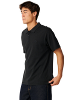 Premium Surf Wettie Polo Shirt in Black