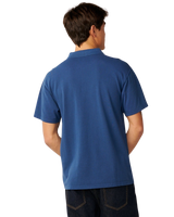 Premium Surf Wettie Polo Shirt in Light Navy