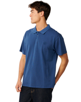 Premium Surf Wettie Polo Shirt in Light Navy