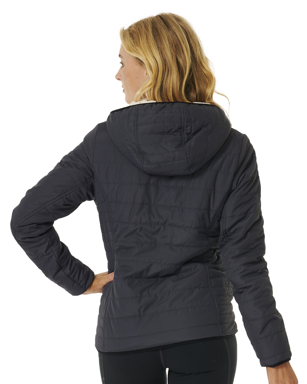 The Rip Curl Womens Anti-Series Anoeta Tech Jacket in Washed Black