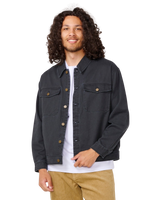 Classic Surf Denim Trucker Jacket in Black