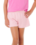 Girls Sunshine Knit Shorts in Natural