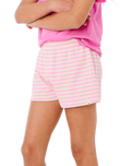 Girls Sunshine Knit Shorts in Natural