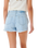 The Rip Curl Womens Amy High Waist Denim Shorts in Light Blue