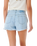 The Rip Curl Womens Amy High Waist Denim Shorts in Light Blue