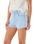 The Rip Curl Womens Amy High Waist Denim Shorts in Light Blue