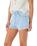 The Rip Curl Womens Amy High Waist Denim Shorts in Light Blue