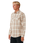Griffin Flannel Shirt in Bone