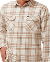 Griffin Flannel Shirt in Bone