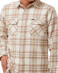 Griffin Flannel Shirt in Bone