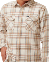 Griffin Flannel Shirt in Bone