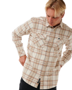 Griffin Flannel Shirt in Bone