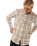Griffin Flannel Shirt in Bone