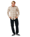 Griffin Flannel Shirt in Bone