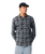 The Rip Curl Mens Premium Surf Griffin Flannel Shirt in Washed Black