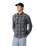 The Rip Curl Mens Premium Surf Griffin Flannel Shirt in Washed Black