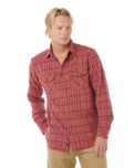 The Rip Curl Mens Griffin Flannel Shirt in Apple Butter