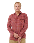 The Rip Curl Mens Griffin Flannel Shirt in Apple Butter