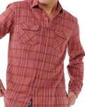 The Rip Curl Mens Griffin Flannel Shirt in Apple Butter