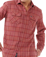 The Rip Curl Mens Griffin Flannel Shirt in Apple Butter