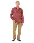 The Rip Curl Mens Griffin Flannel Shirt in Apple Butter
