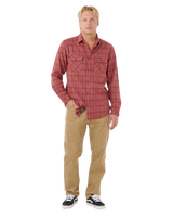 The Rip Curl Mens Griffin Flannel Shirt in Apple Butter
