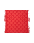 Mixed Jacquard Jumbo Towel in Red