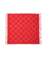 Mixed Jacquard Jumbo Towel in Red