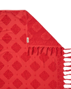 Mixed Jacquard Jumbo Towel in Red