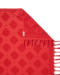 Mixed Jacquard Jumbo Towel in Red