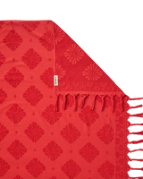 Mixed Jacquard Jumbo Towel in Red