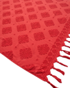 Mixed Jacquard Jumbo Towel in Red