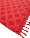 Mixed Jacquard Jumbo Towel in Red
