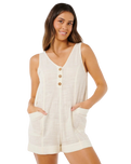 Classic Surf Romper in Bone