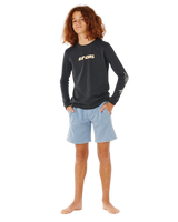 The Rip Curl Boys Boys Epic Knit Shorts in Faded Denim