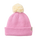 Girls Anoeta Pom Pom Beanie in Pink