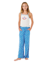 Girls Sunshine Ditsy Trousers in Royal Blue