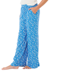 Girls Sunshine Ditsy Trousers in Royal Blue