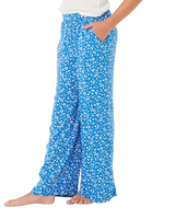 Girls Sunshine Ditsy Trousers in Royal Blue