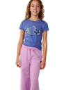 The Rip Curl Girls Girls Surf Puff Trousers in Lilac