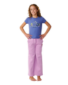 The Rip Curl Girls Girls Surf Puff Trousers in Lilac