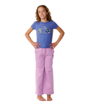 The Rip Curl Girls Girls Surf Puff Trousers in Lilac