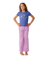The Rip Curl Girls Girls Surf Puff Trousers in Lilac