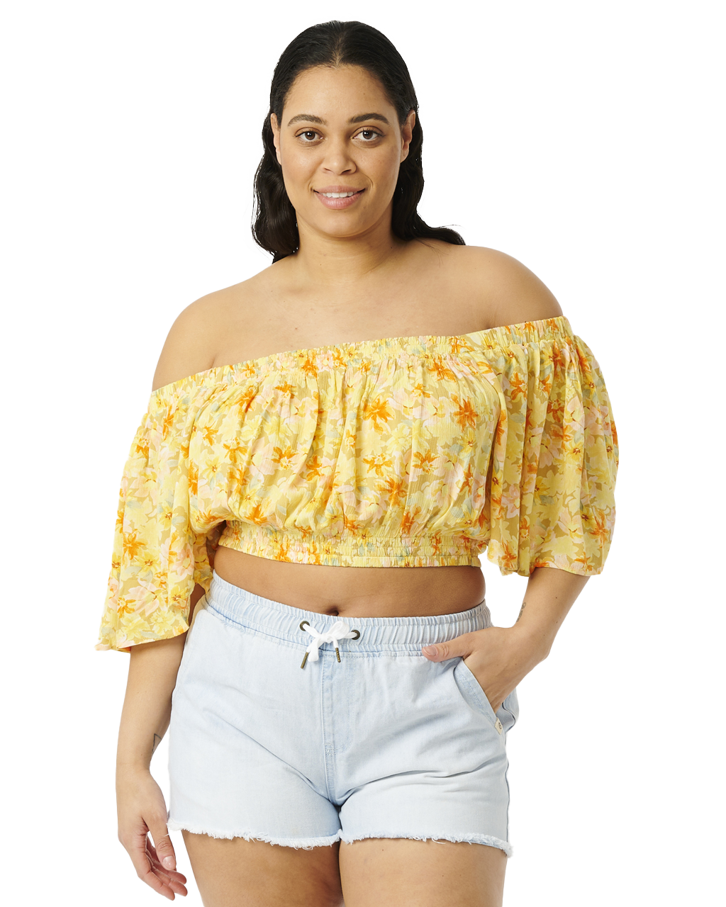 The Rip Curl Womens Summer Rain Top in Straw