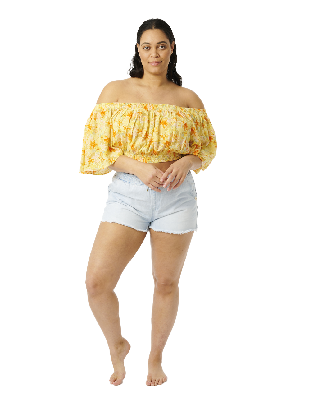 The Rip Curl Womens Summer Rain Top in Straw