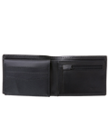 The Rip Curl Mens Marked RFID Leather Wallet in Black