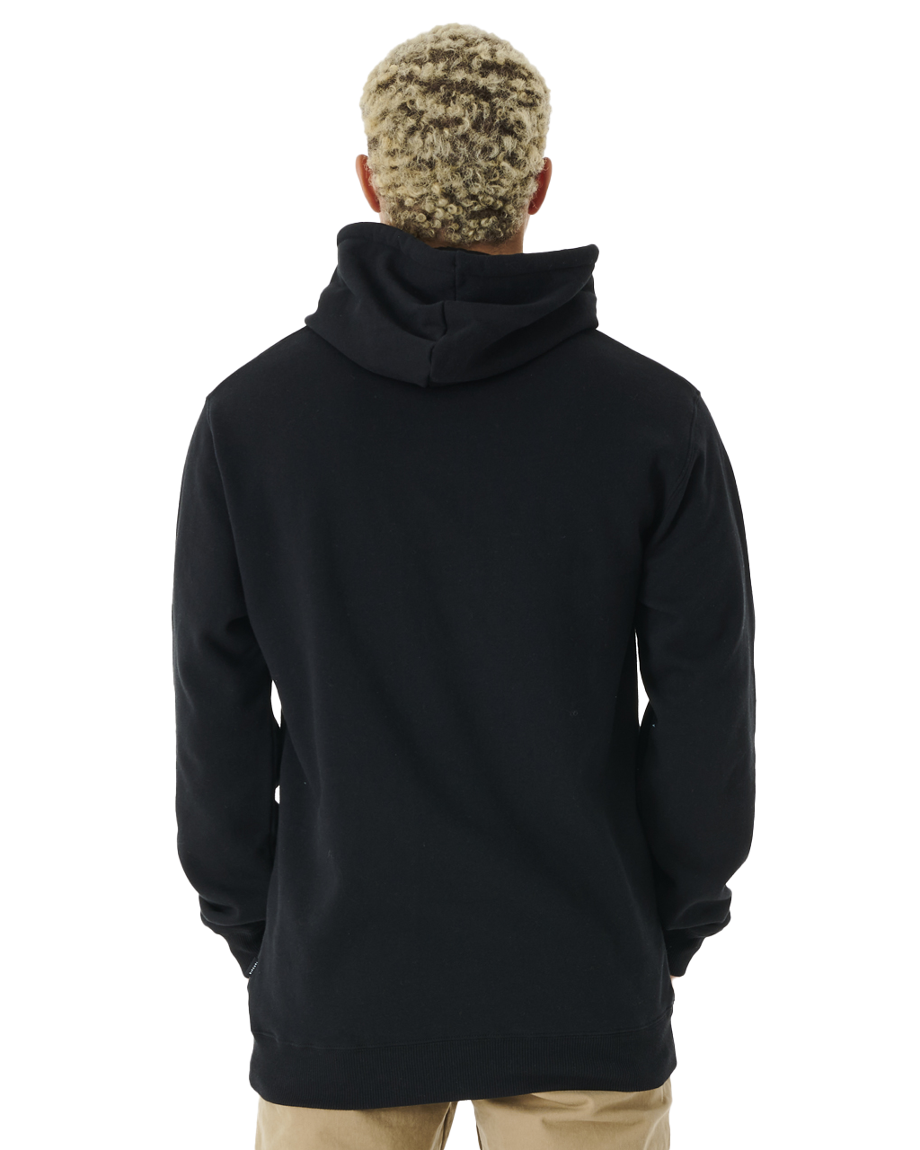 The Rip Curl Mens Stapler Hoodie in Black